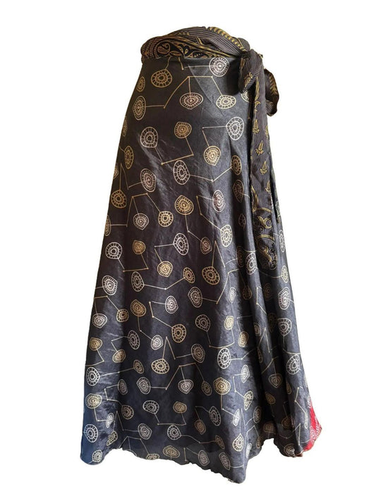 Reversible Double-Layer Silk Blend Skirts