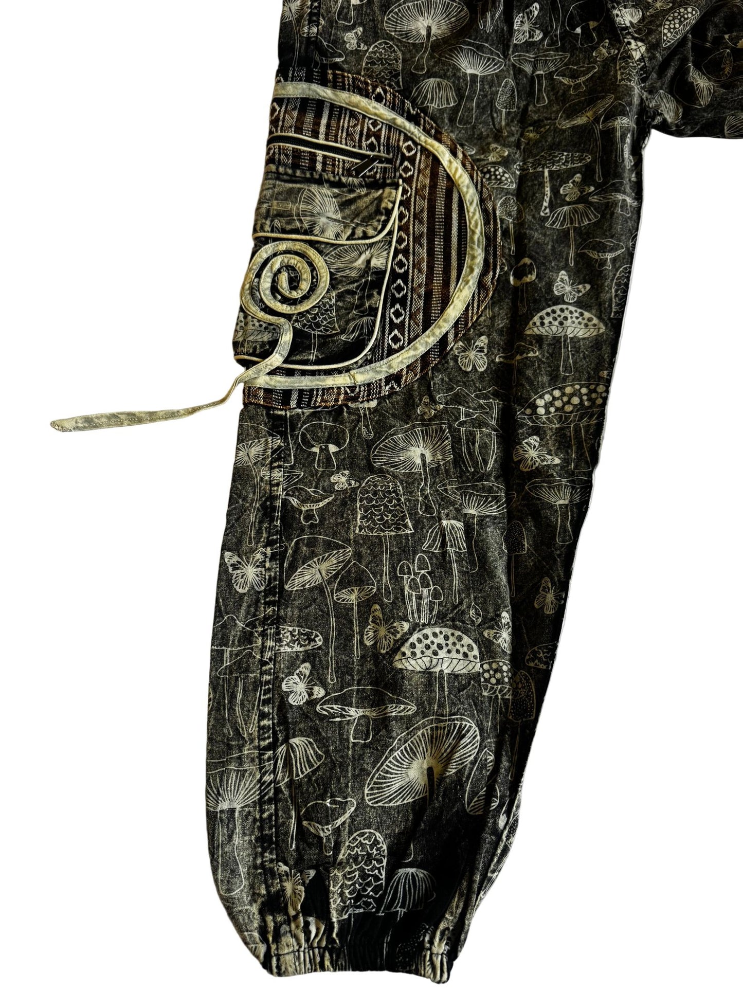 Unisex Boho Cotton Washed Summer Trouser with Pockets