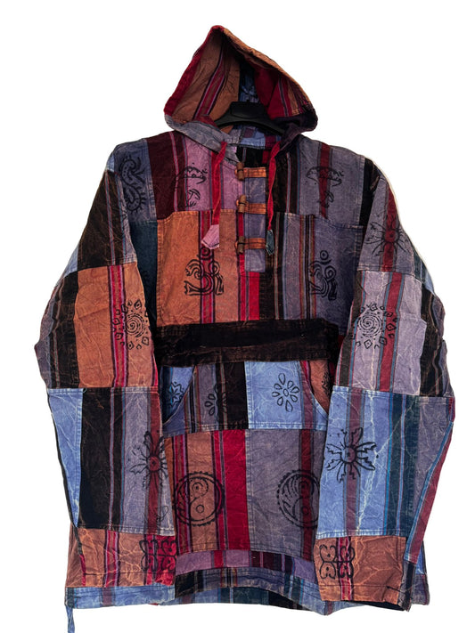 Handmade Patchwork Cotton Hoodie