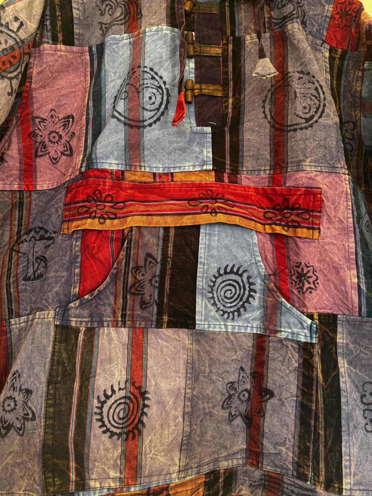 Handmade Patchwork Cotton Hoodie