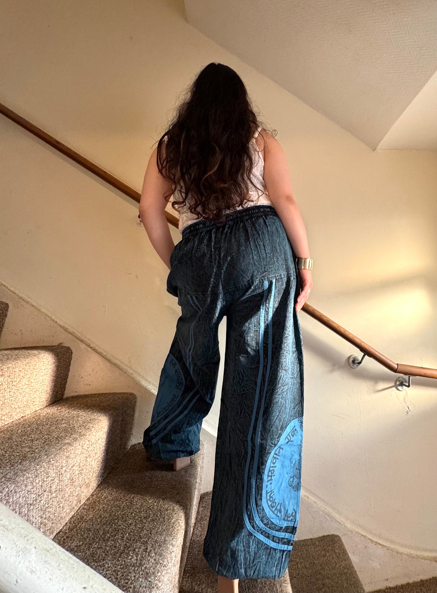 🌈 “Flowy, comfy & full of boho charm 🌿 Perfect for yoga, travel, or chill days — made with love in Nepal 💫 #BohoHaremPants #EthicalFashion”