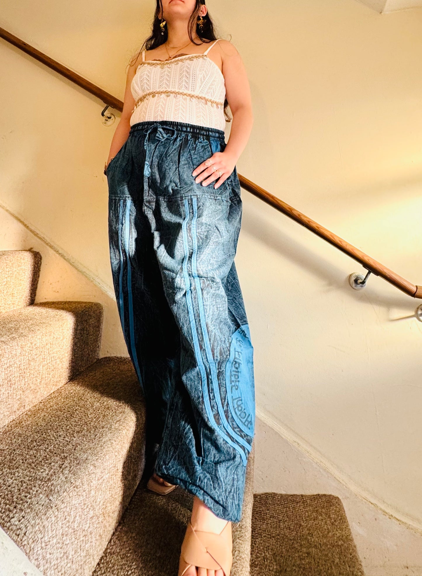 🌈 “Flowy, comfy & full of boho charm 🌿 Perfect for yoga, travel, or chill days — made with love in Nepal 💫 #BohoHaremPants #EthicalFashion”