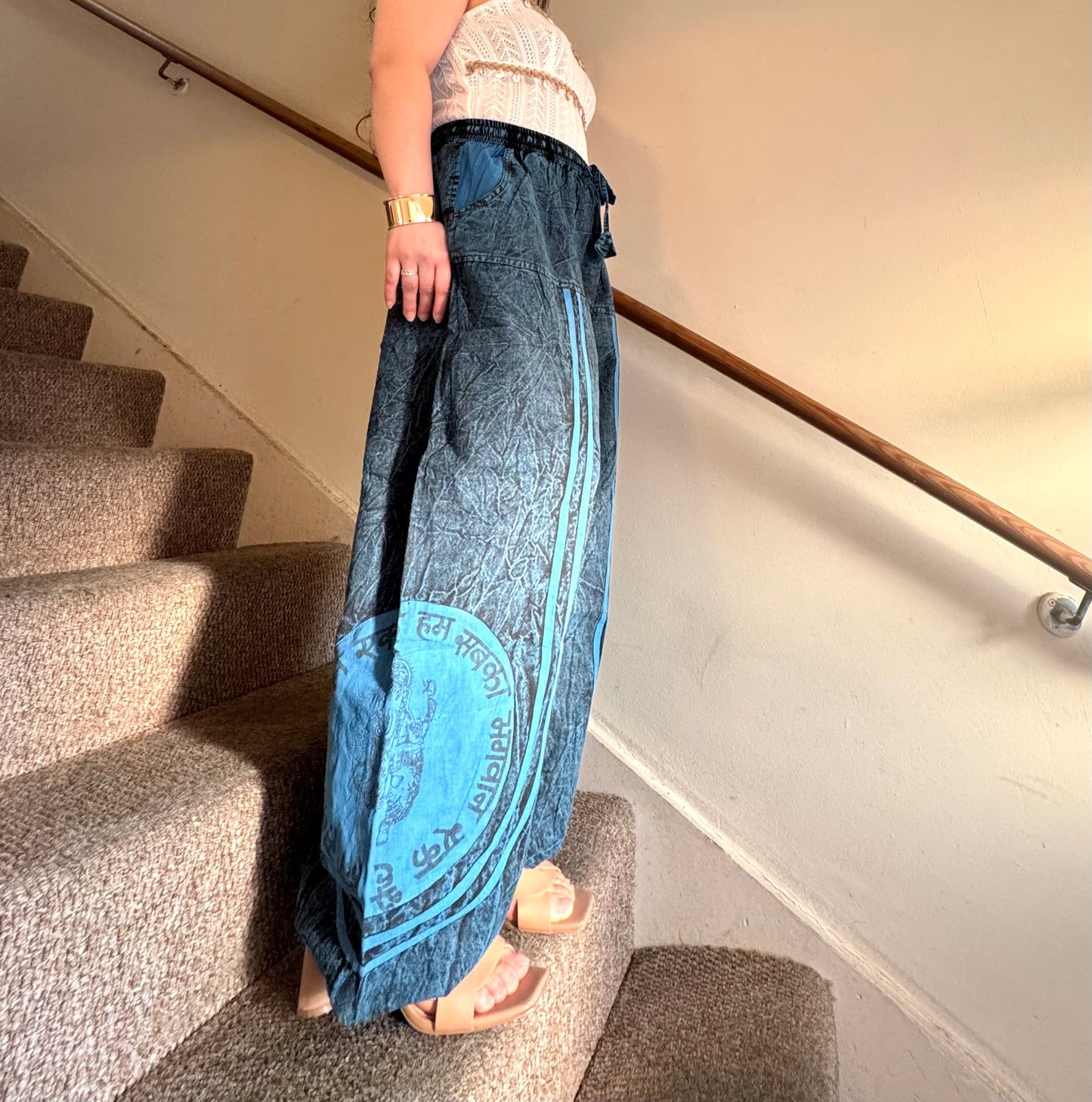 🌈 “Flowy, comfy & full of boho charm 🌿 Perfect for yoga, travel, or chill days — made with love in Nepal 💫 #BohoHaremPants #EthicalFashion”