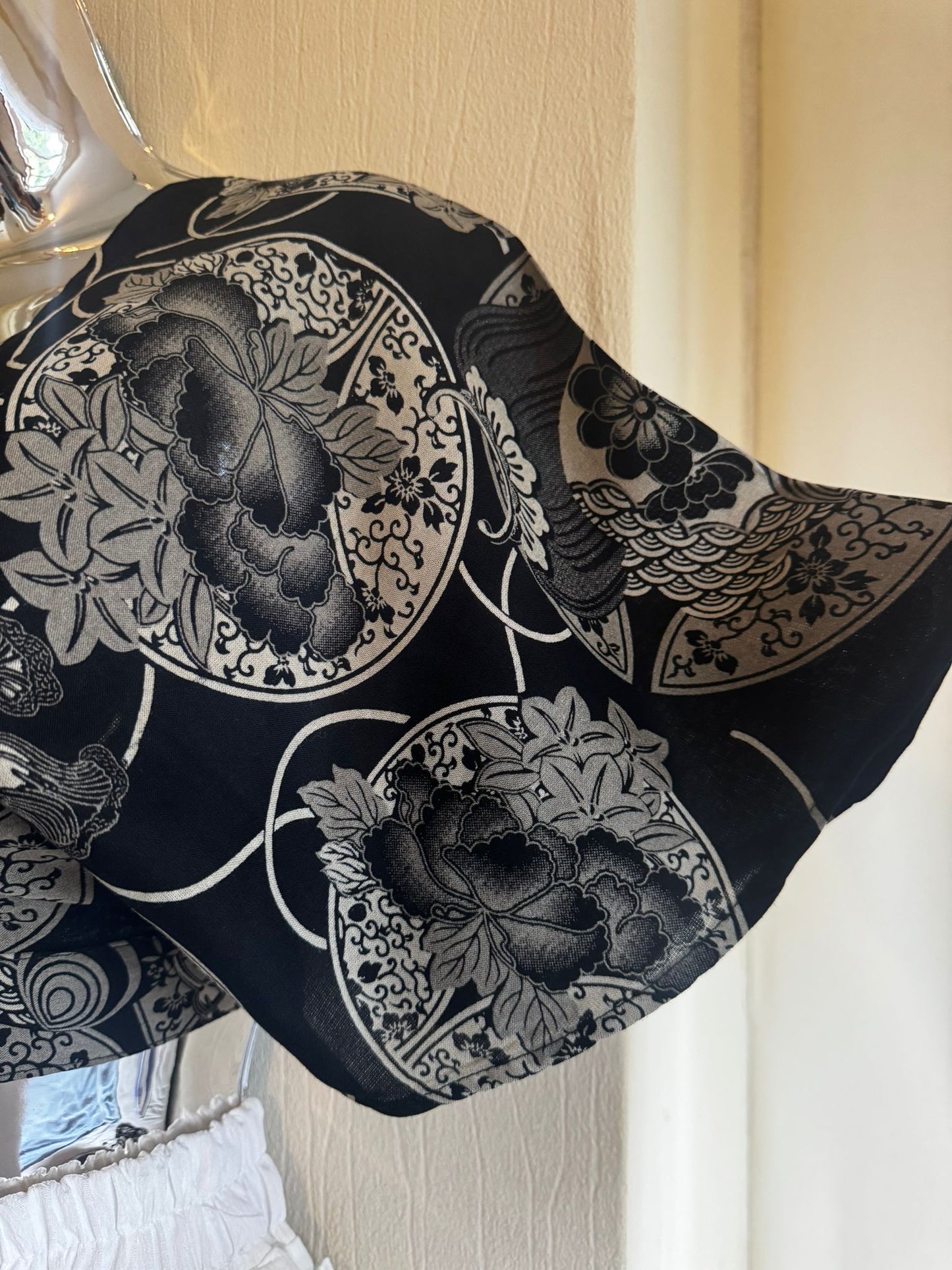 Elegant Kimono Wrap Top + Ruffle Layer Skirt