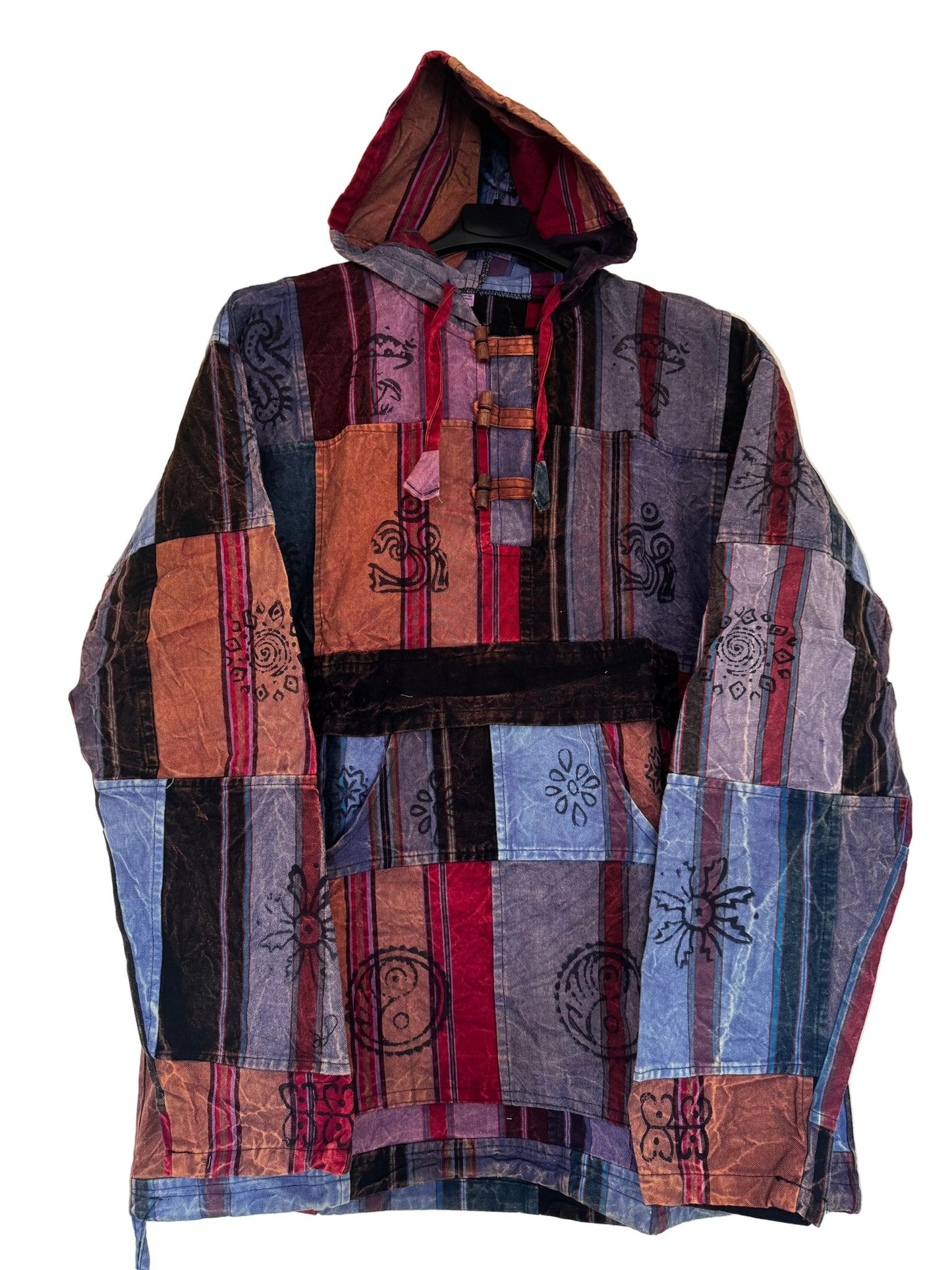 Handmade Patchwork Cotton Hoodie