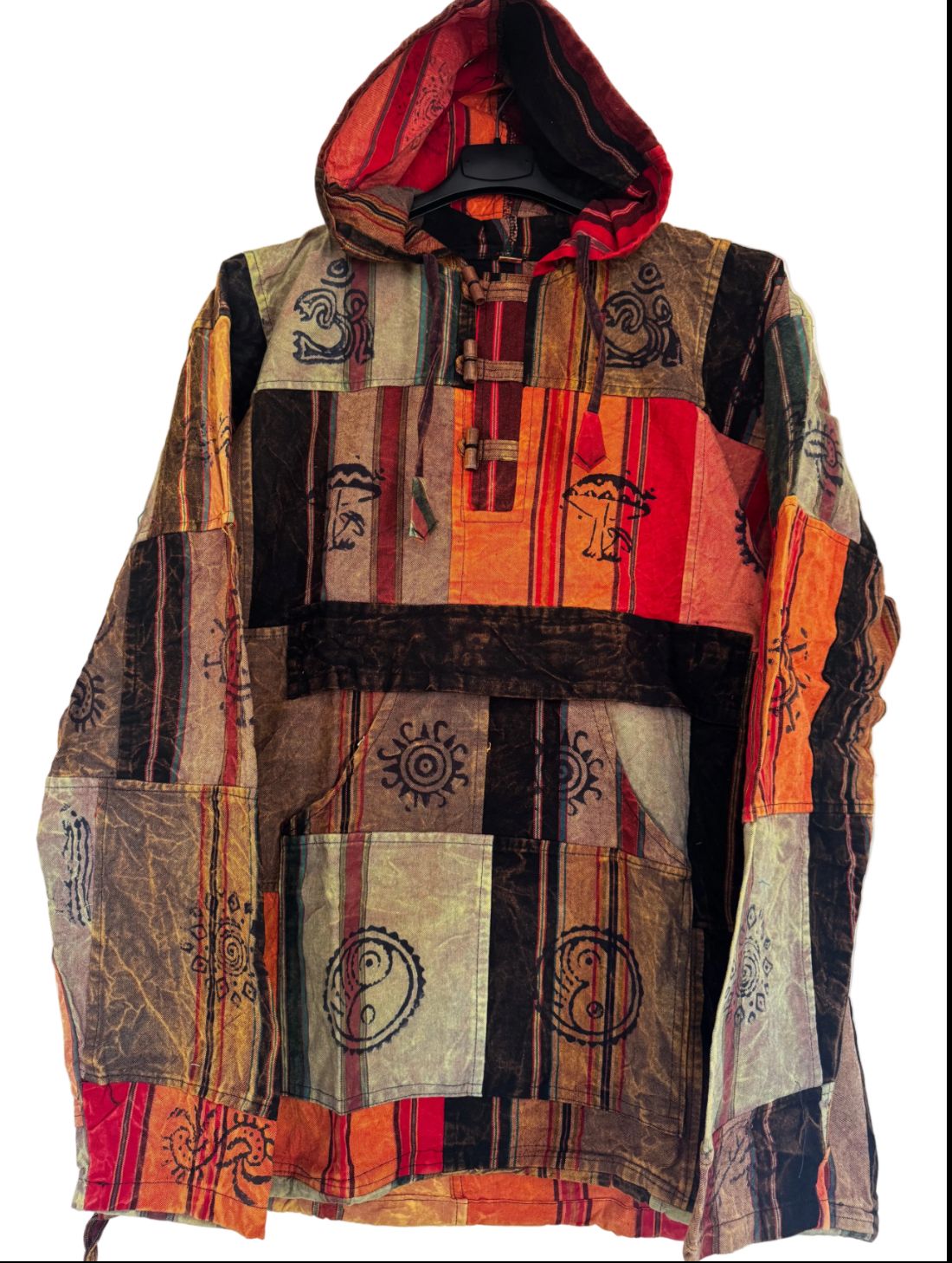 Handmade Patchwork Cotton Hoodie