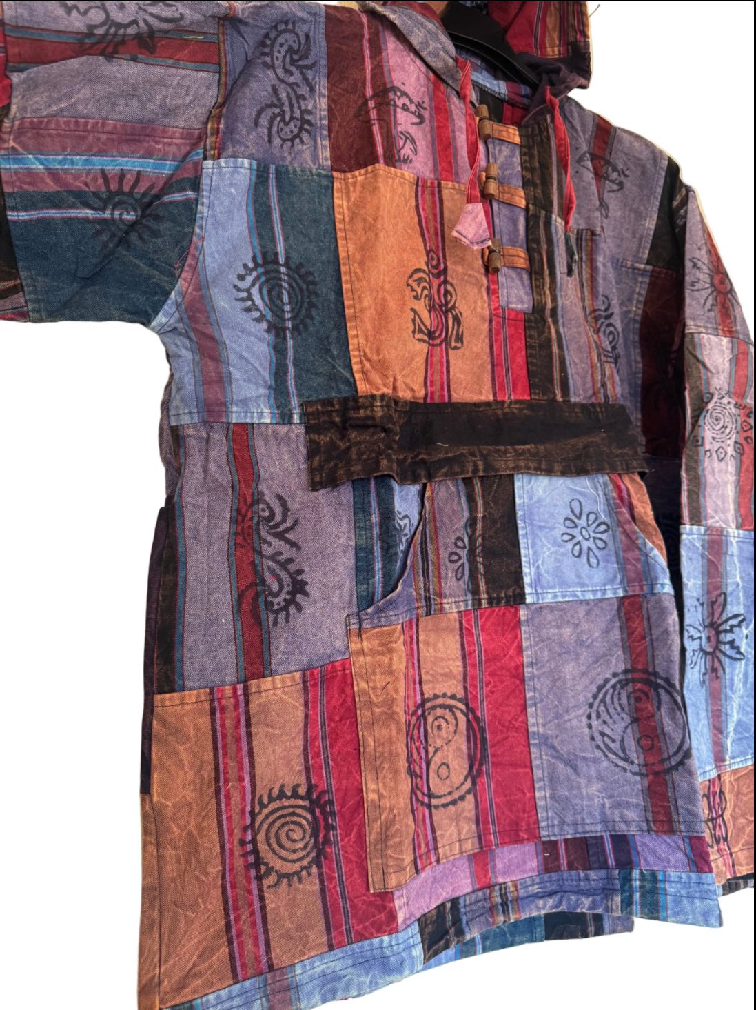 Handmade Patchwork Cotton Hoodie