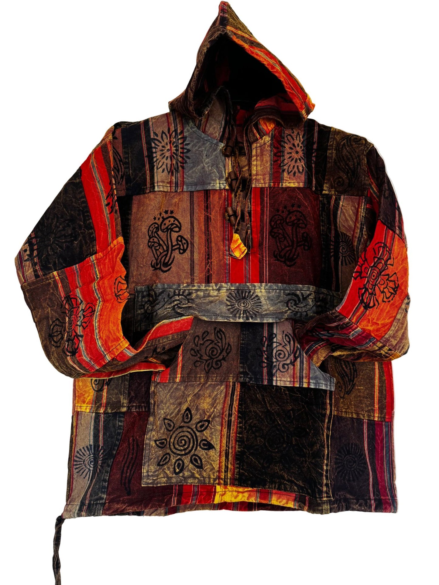Handmade Patchwork Cotton Hoodie