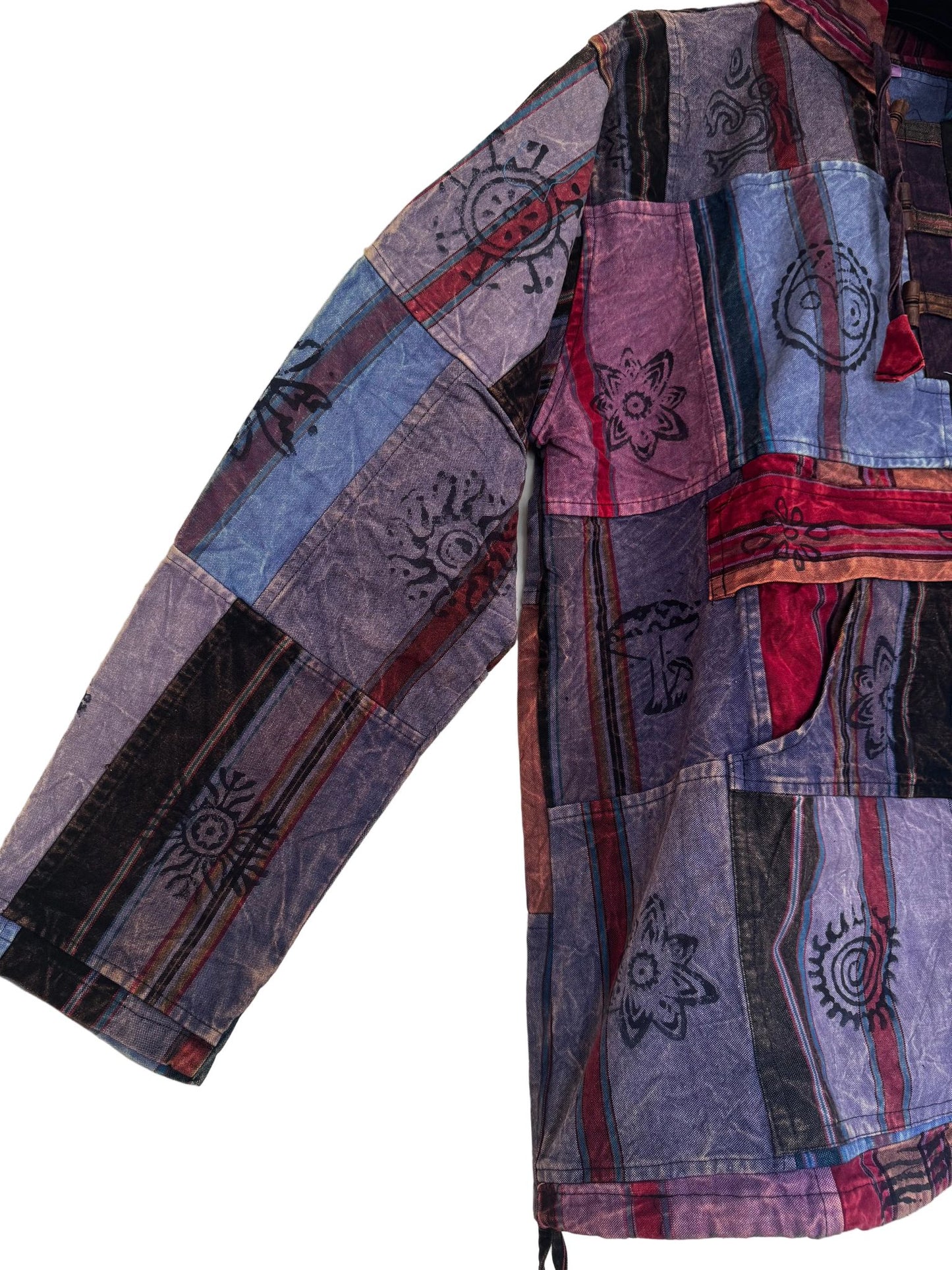 Handmade Patchwork Cotton Hoodie