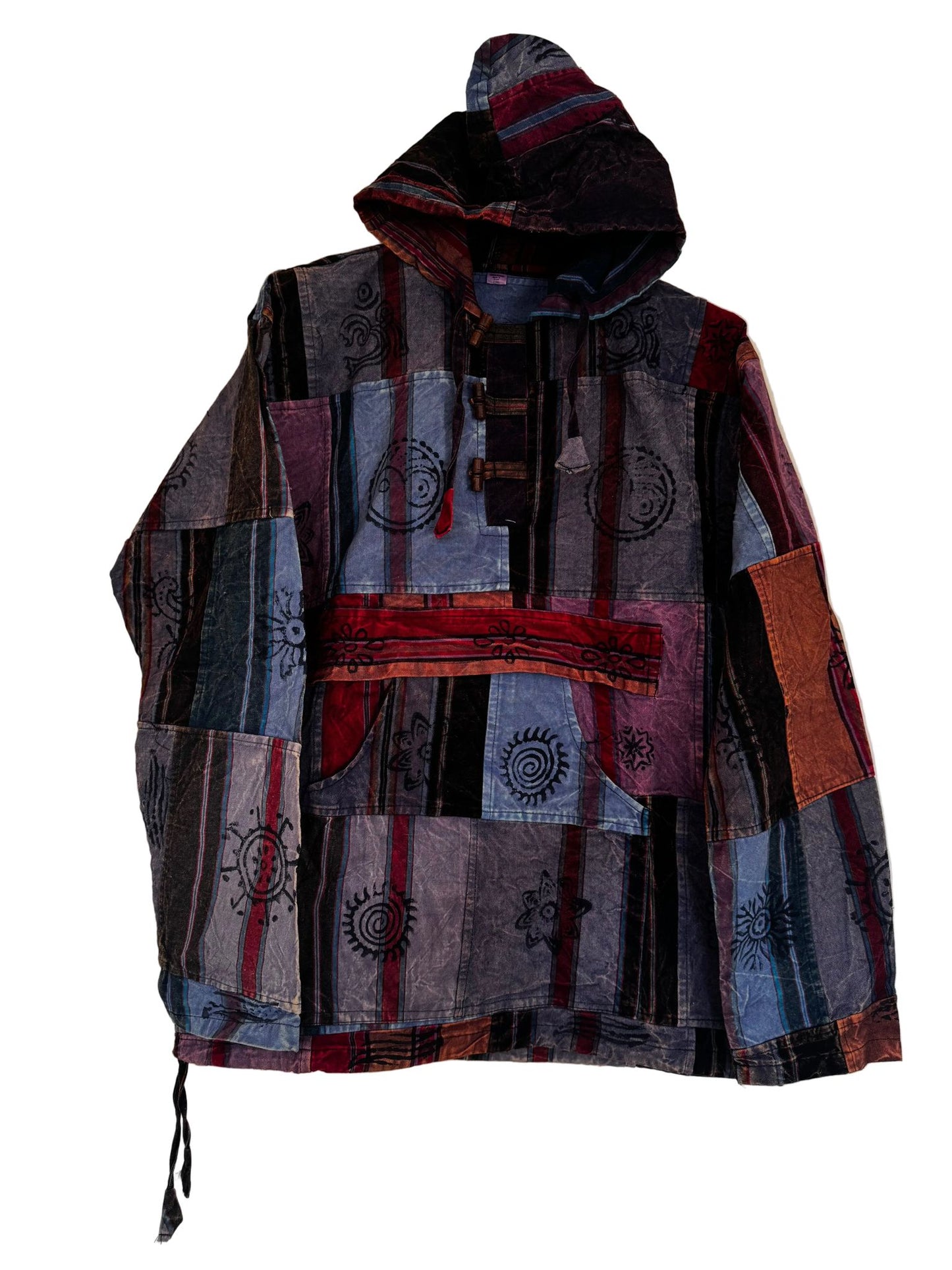 Handmade Patchwork Cotton Hoodie