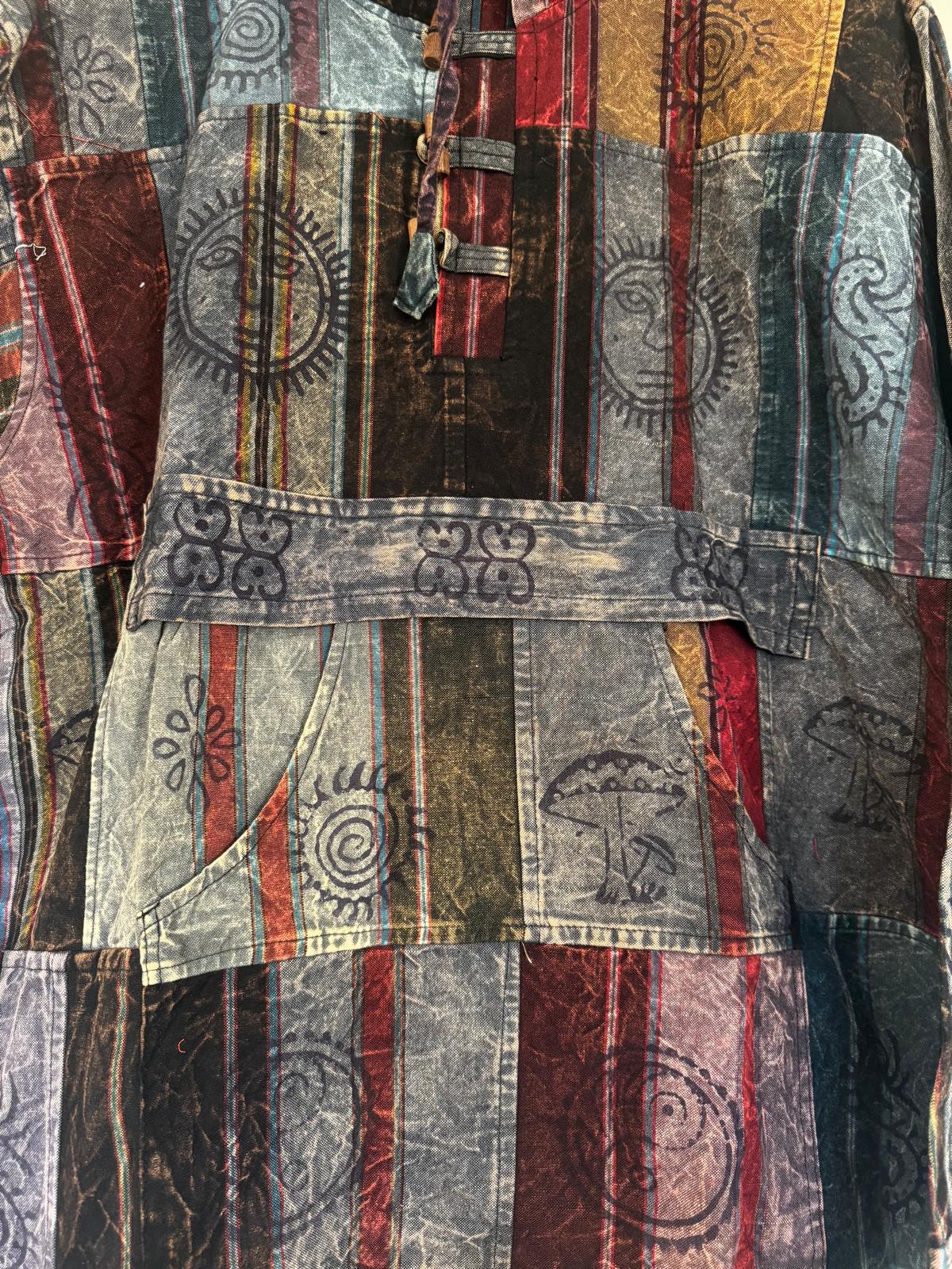 Handmade Patchwork Cotton Hoodie