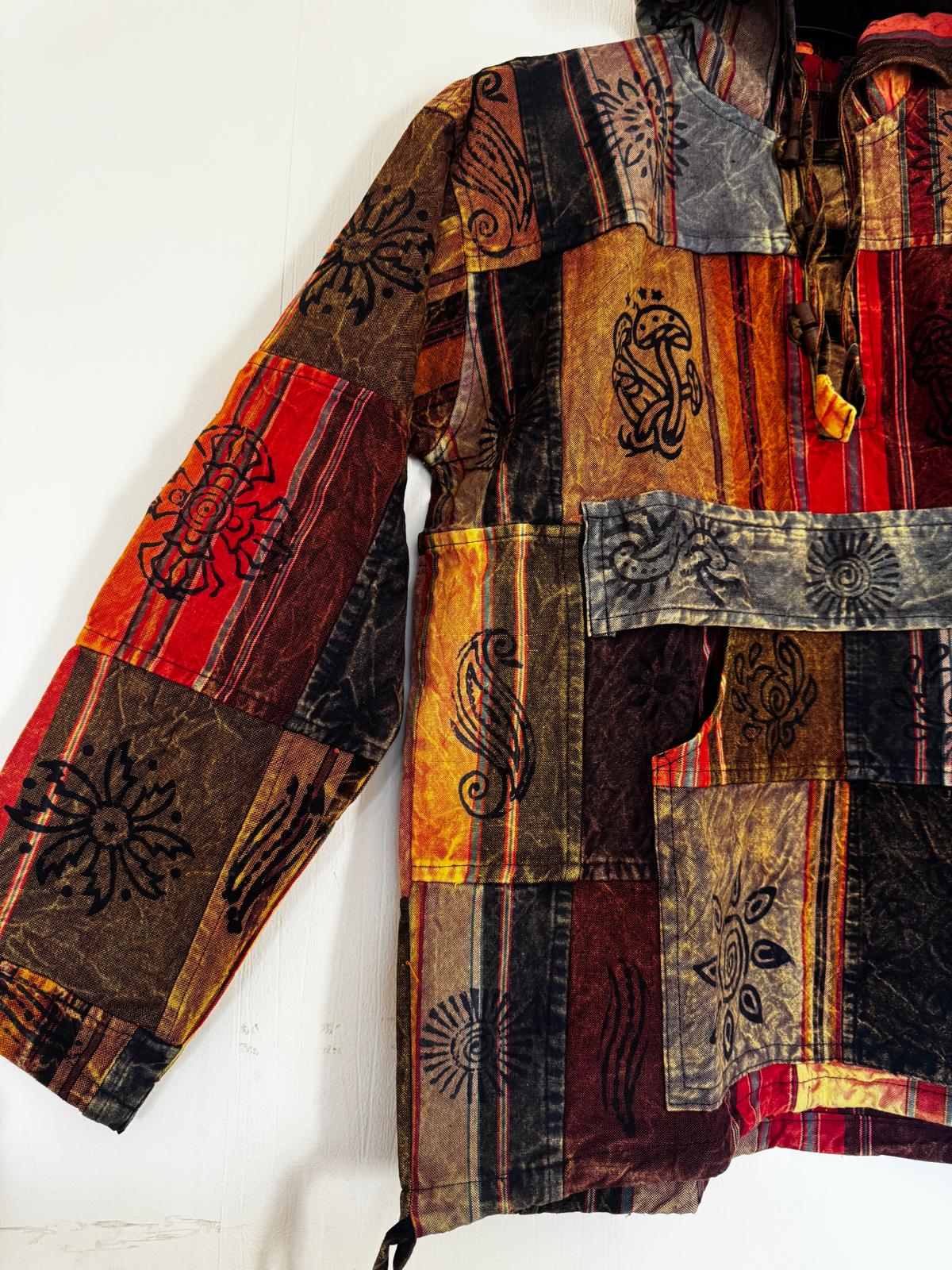 Handmade Patchwork Cotton Hoodie