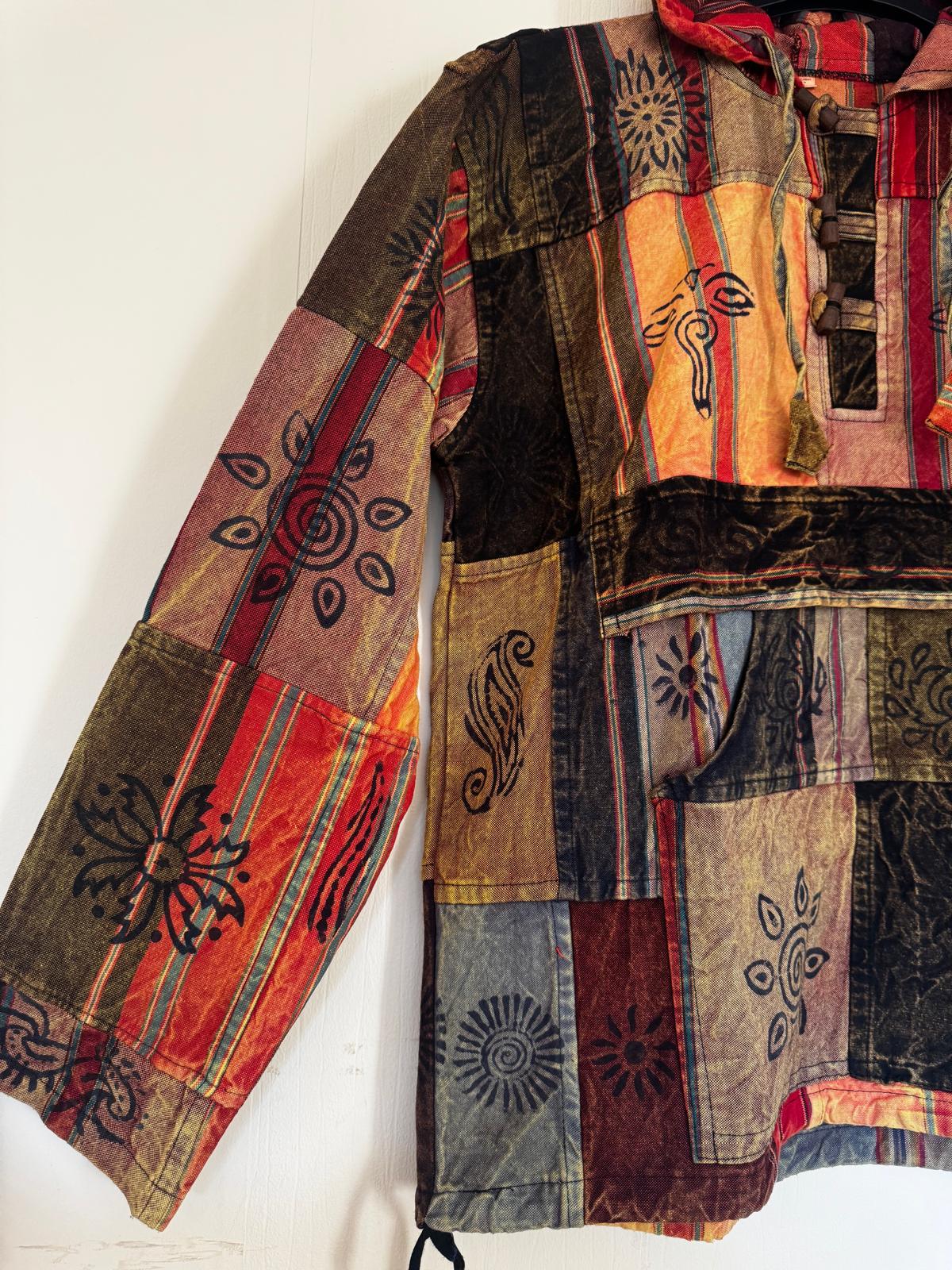 Handmade Patchwork Cotton Hoodie