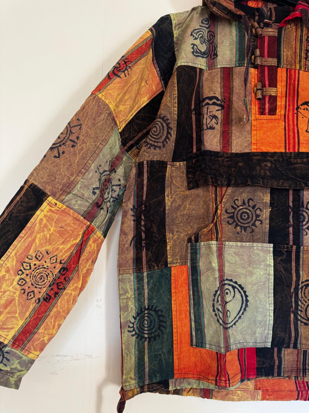 Handmade Patchwork Cotton Hoodie